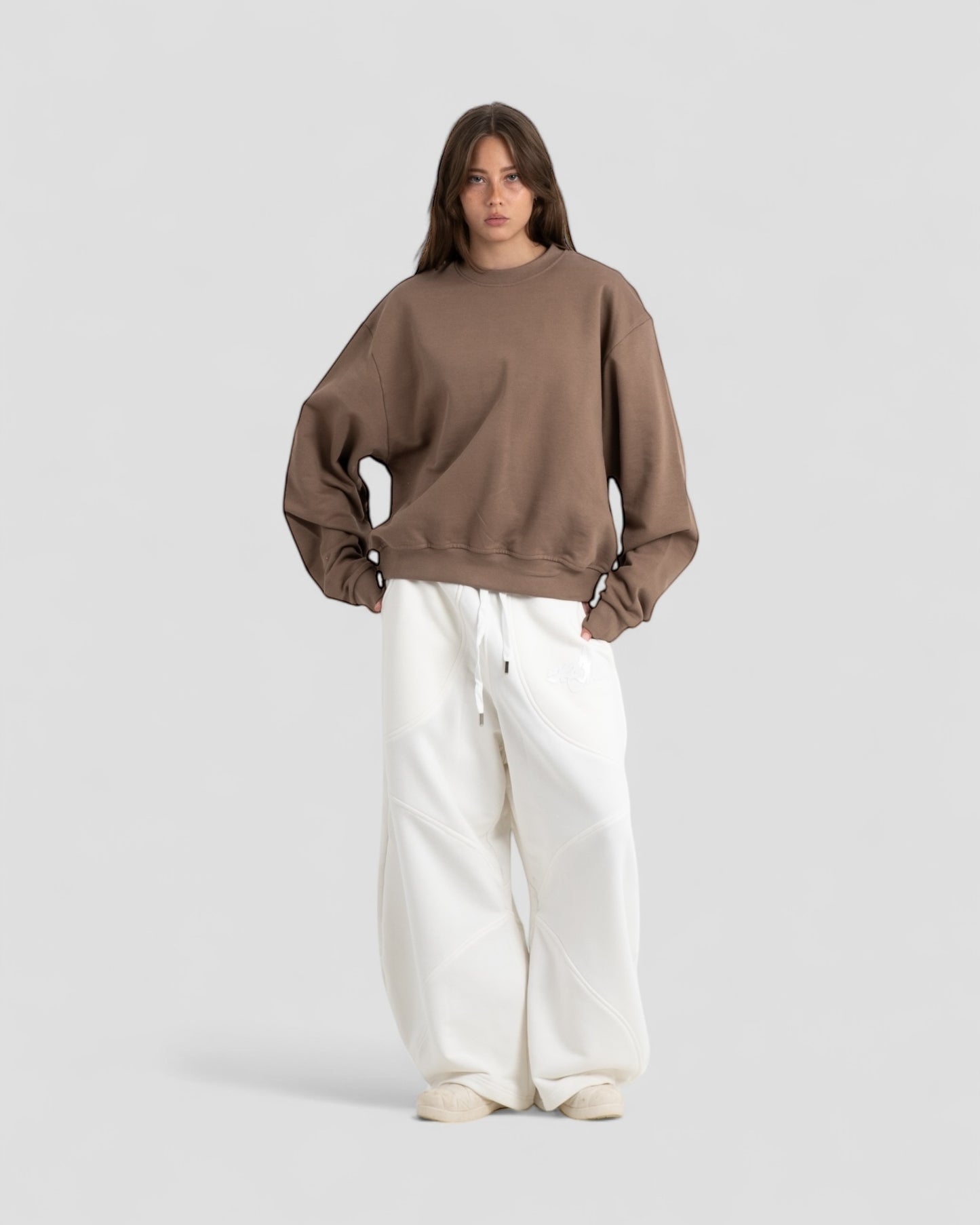 The Perfect Blank Brown Crewneck