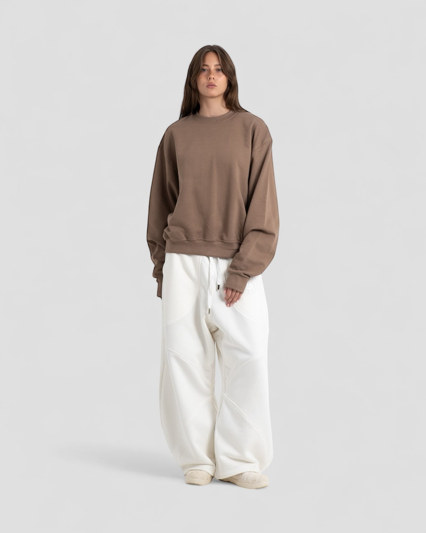 The Perfect Blank Brown Crewneck