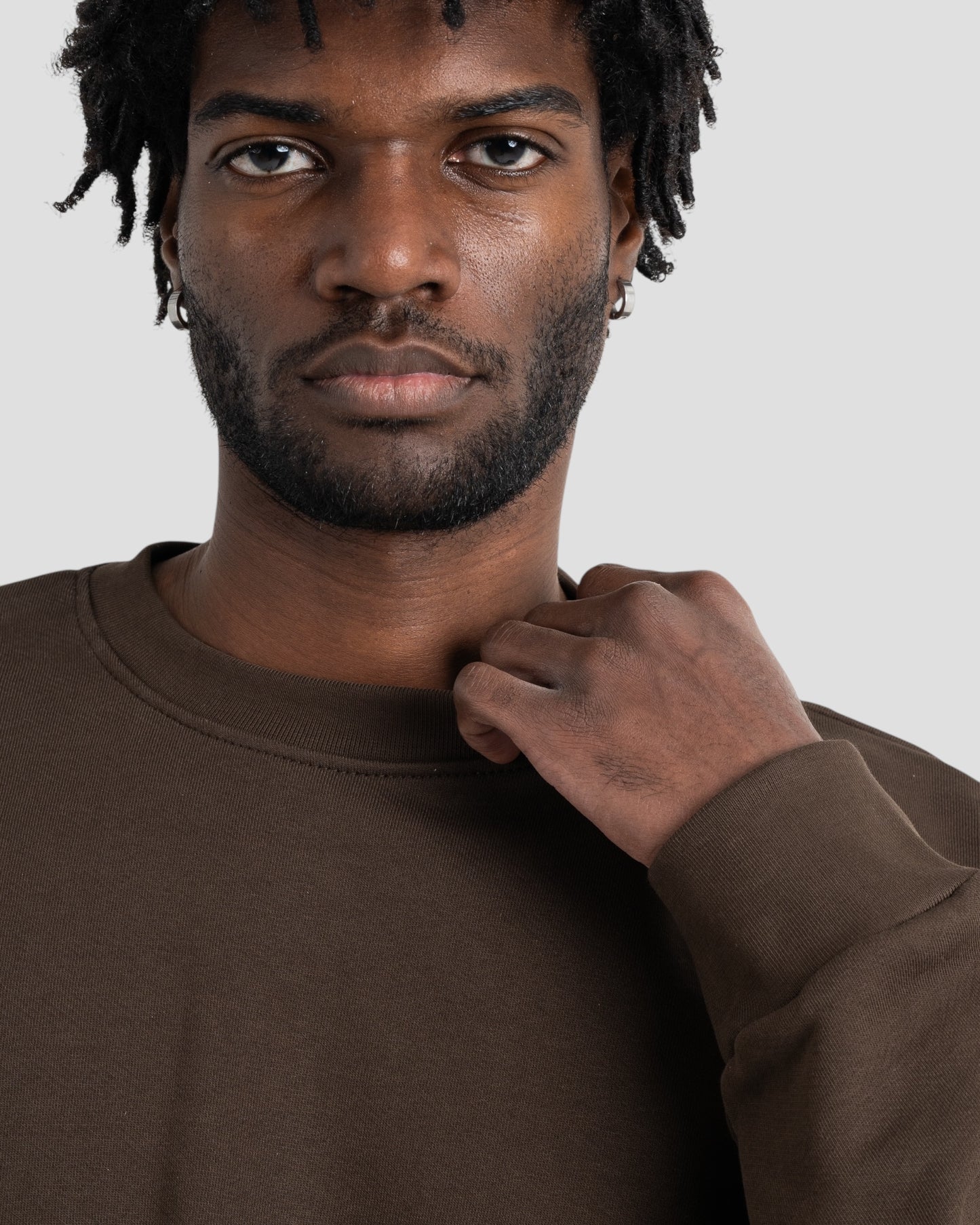 The Perfect Blank Dark Brown Crewneck