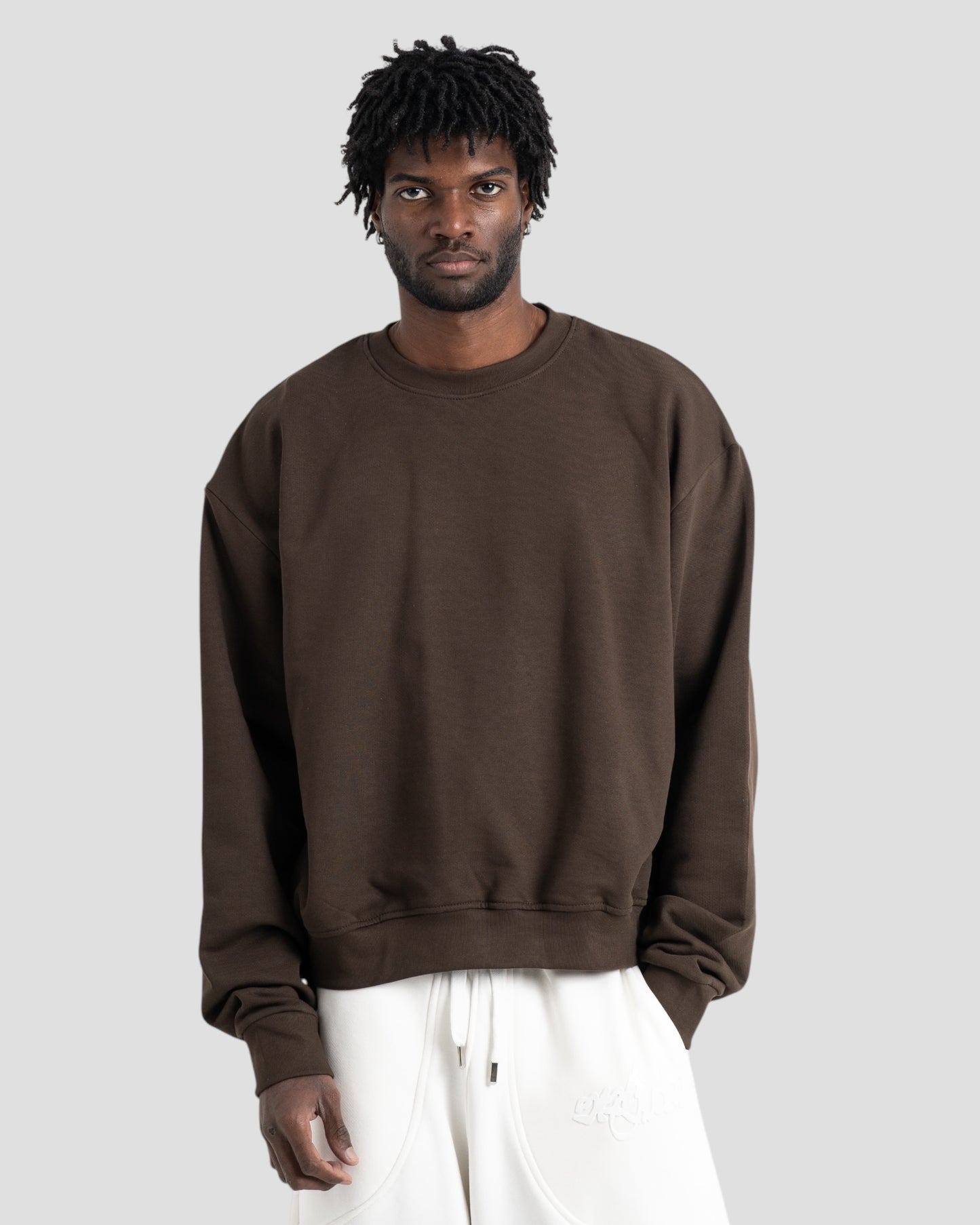 The Perfect Blank Dark Brown Crewneck