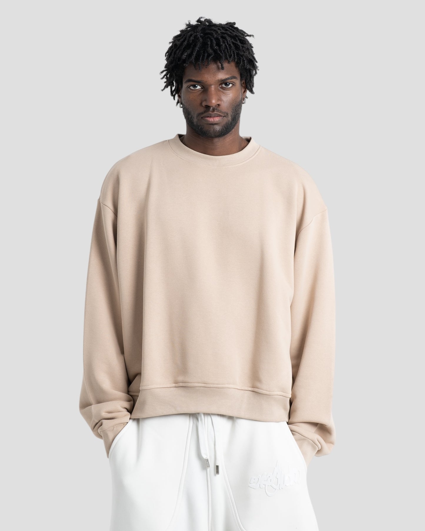 The Perfect Blank Beige Crewneck