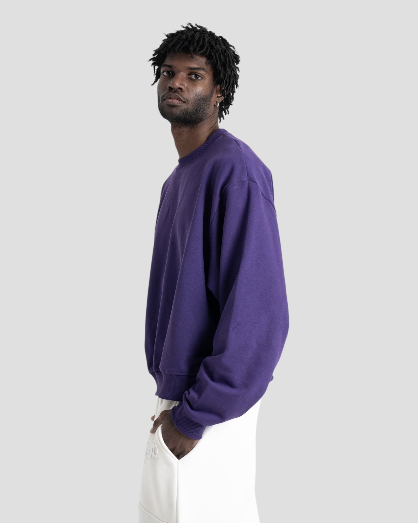 The Perfect Blank Purple Crewneck