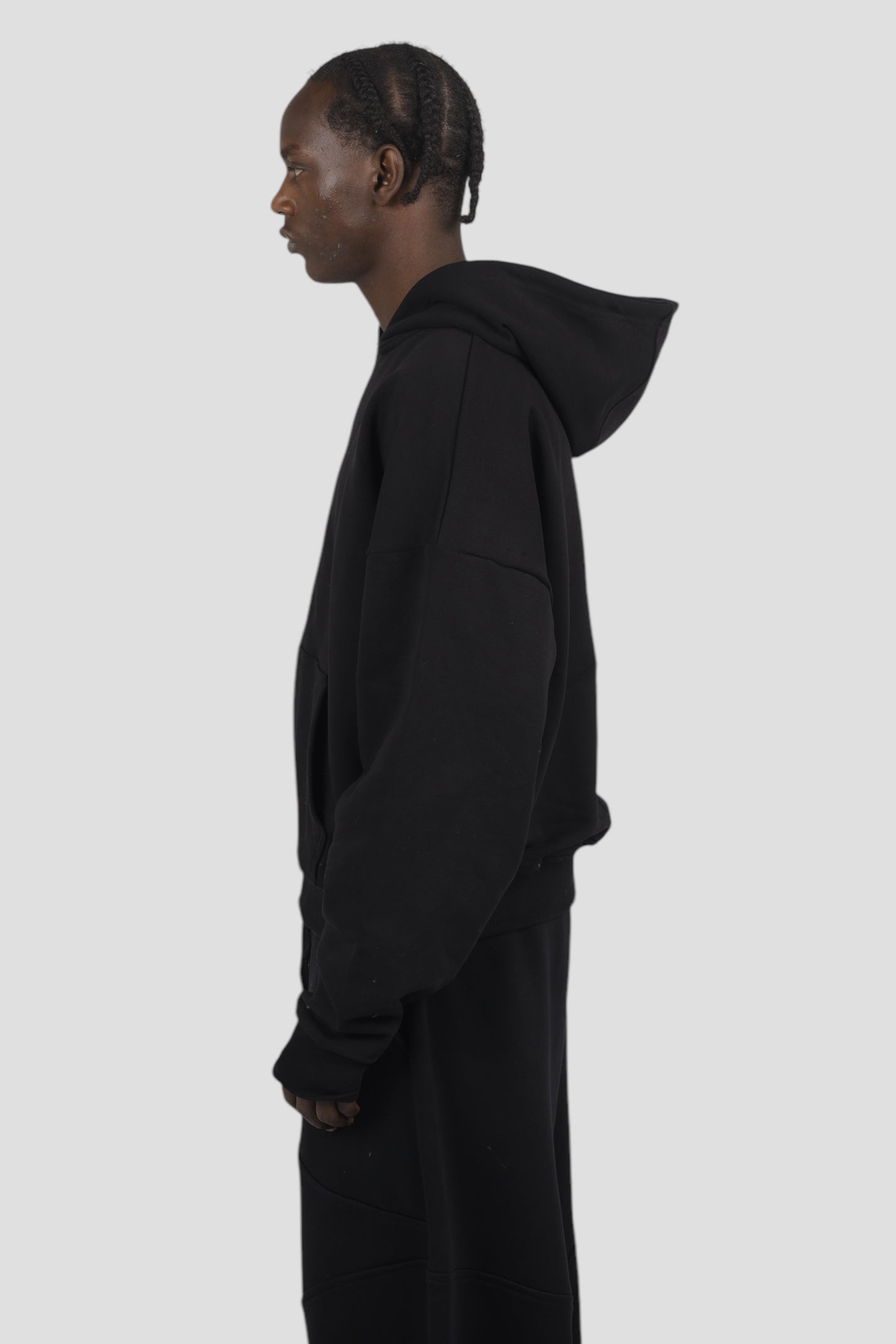 The Perfect Blank Black Zipup Jacket