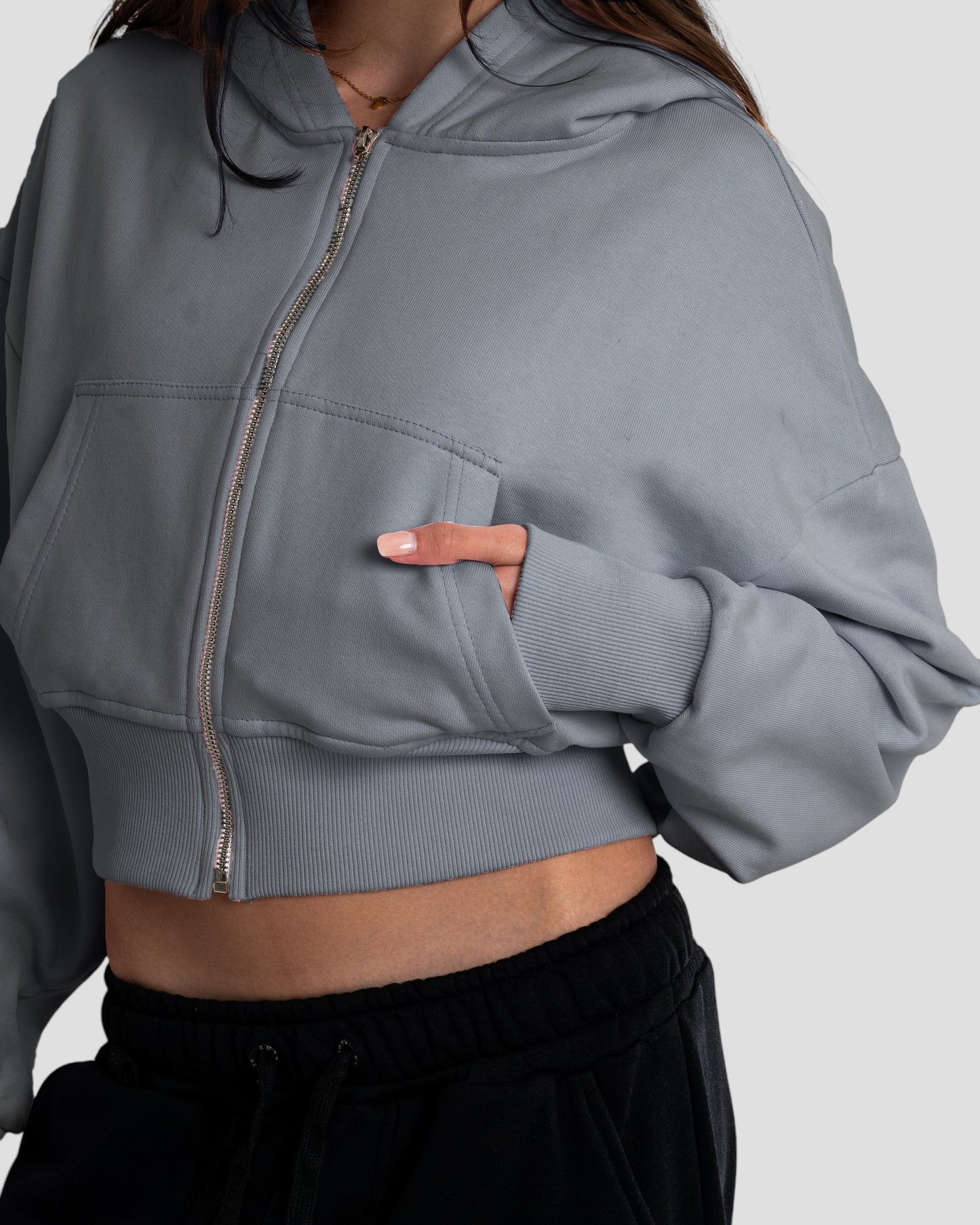 The Perfect Blank Grey Baby Jacket