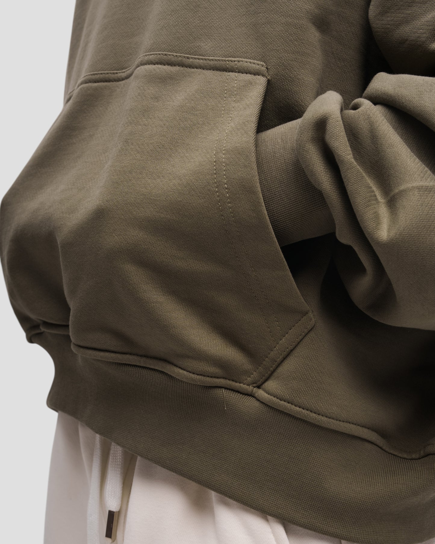 The Perfect Blank Olive Hoodie