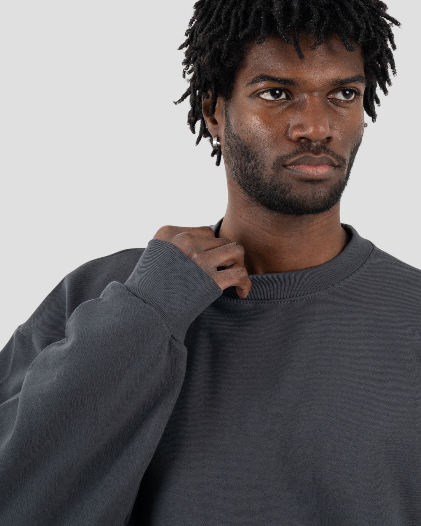 The Perfect Blank Dark Grey Crewneck