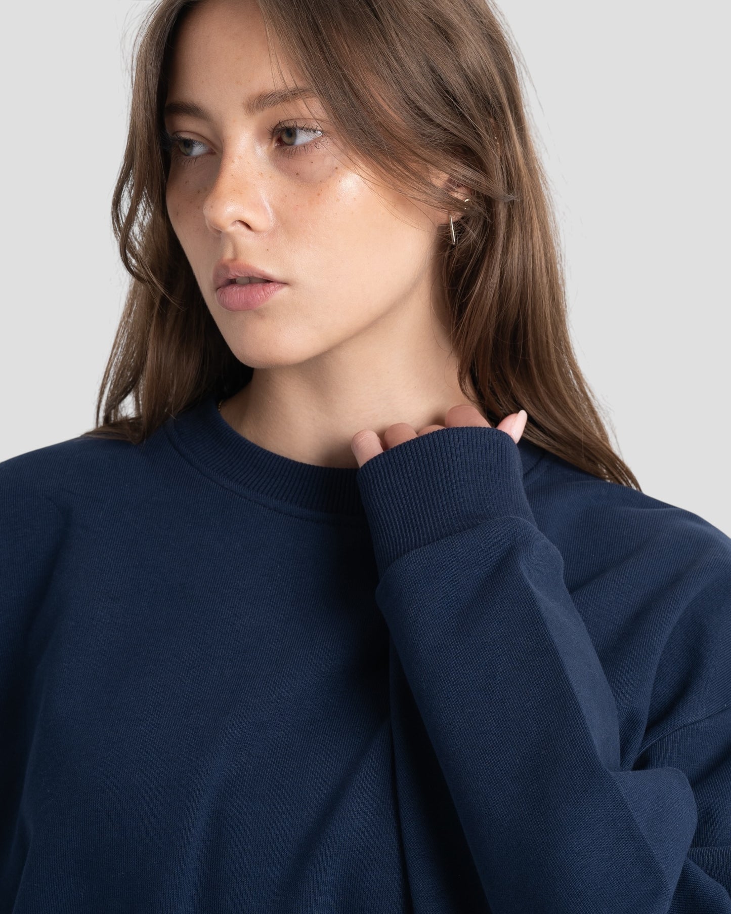 The Perfect Blank Navy Crewneck