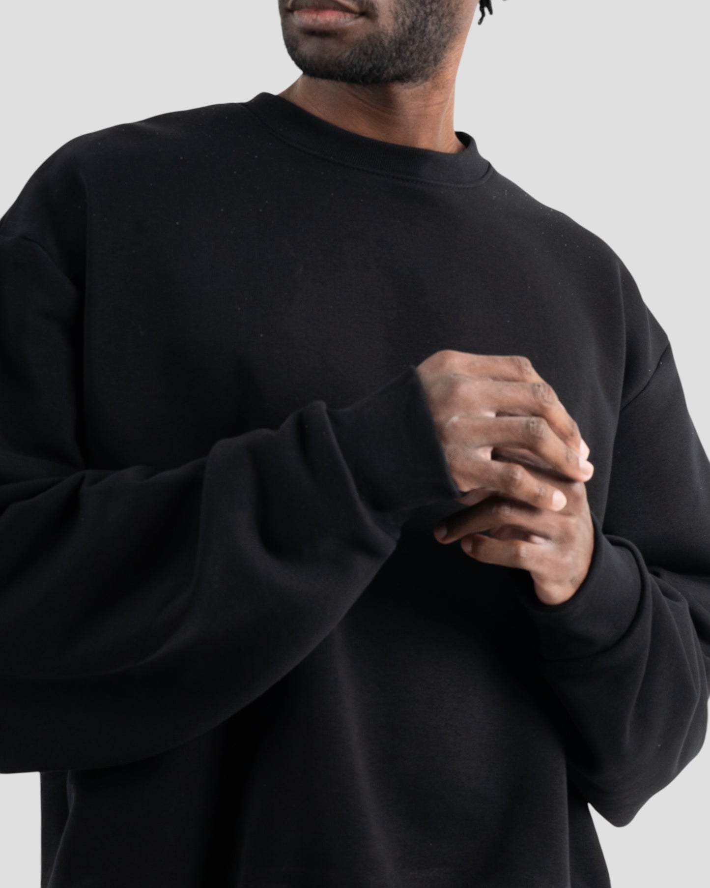 The Perfect Blank Black Crewneck