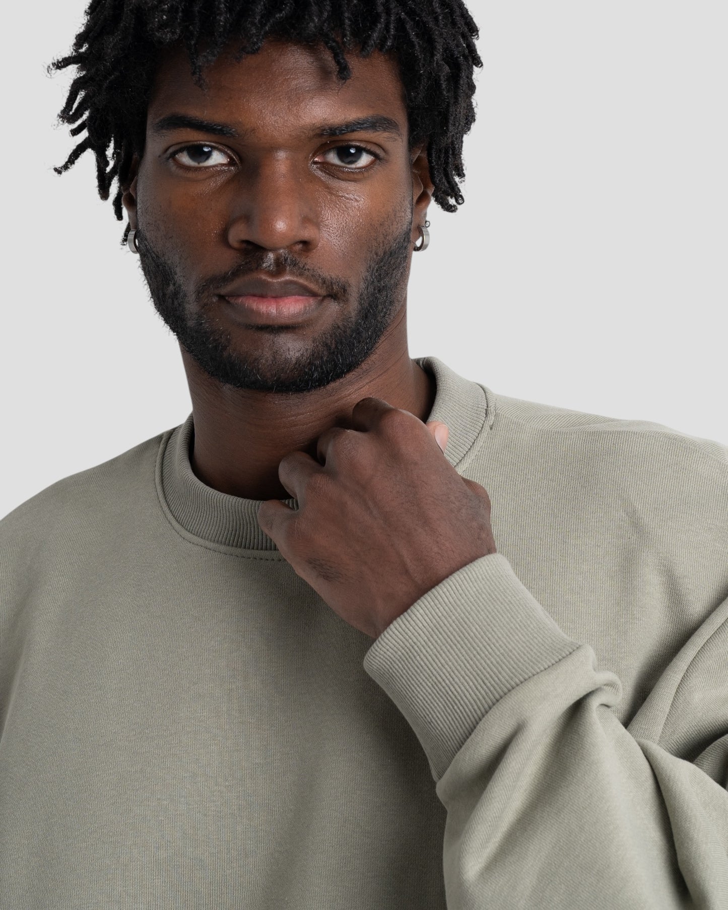 The Perfect Blank Olive Crewneck