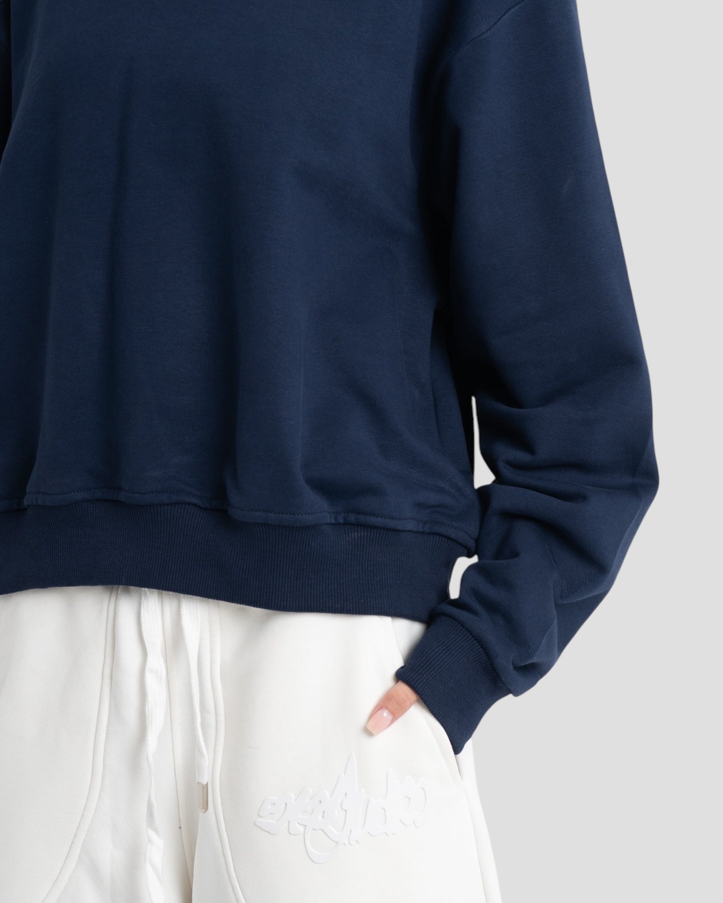 The Perfect Blank Navy Crewneck