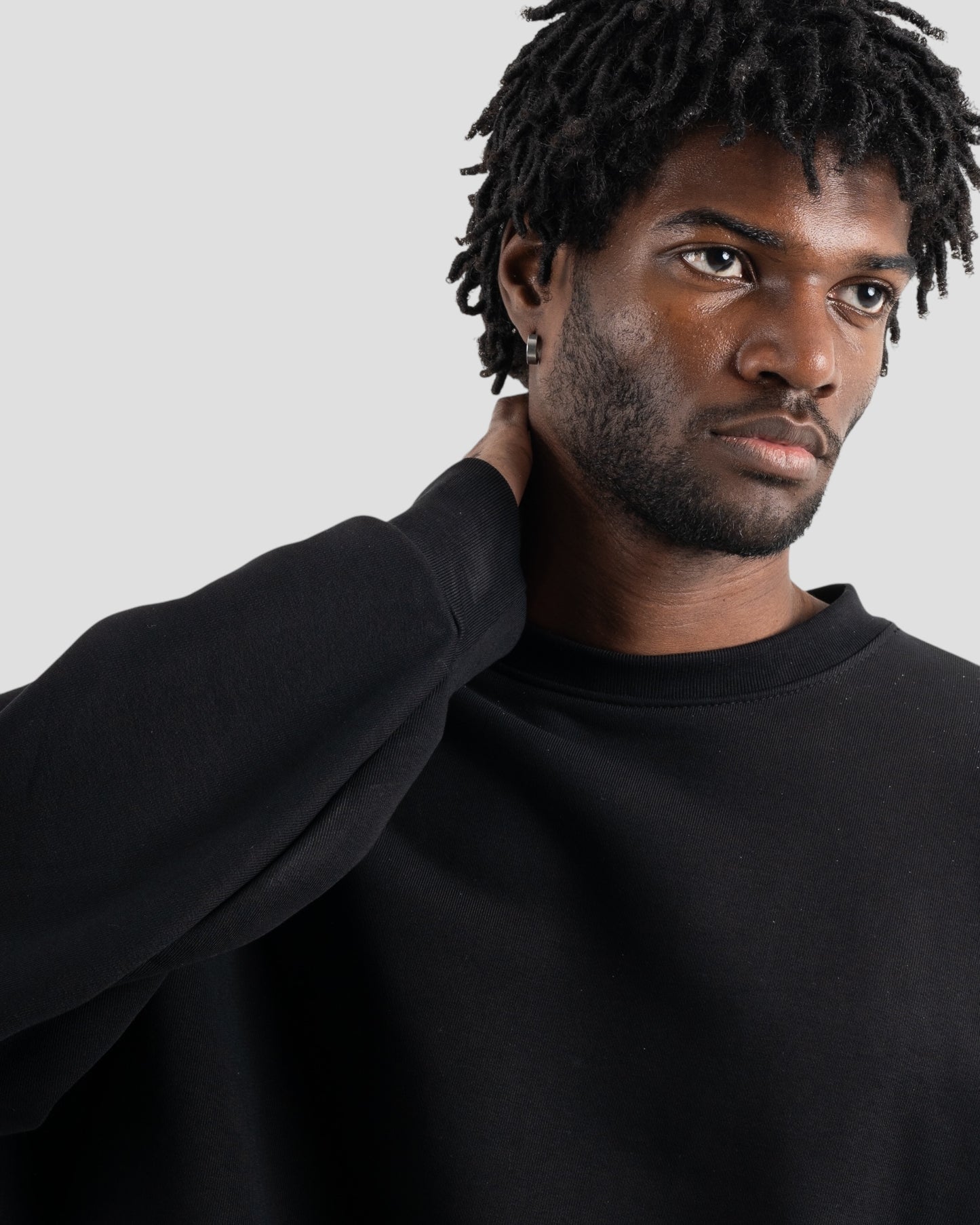 The Perfect Blank Black Crewneck