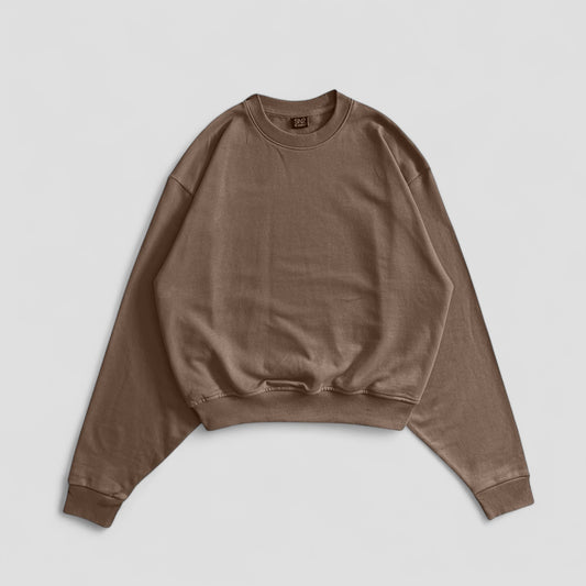 The Perfect Blank Brown Crewneck