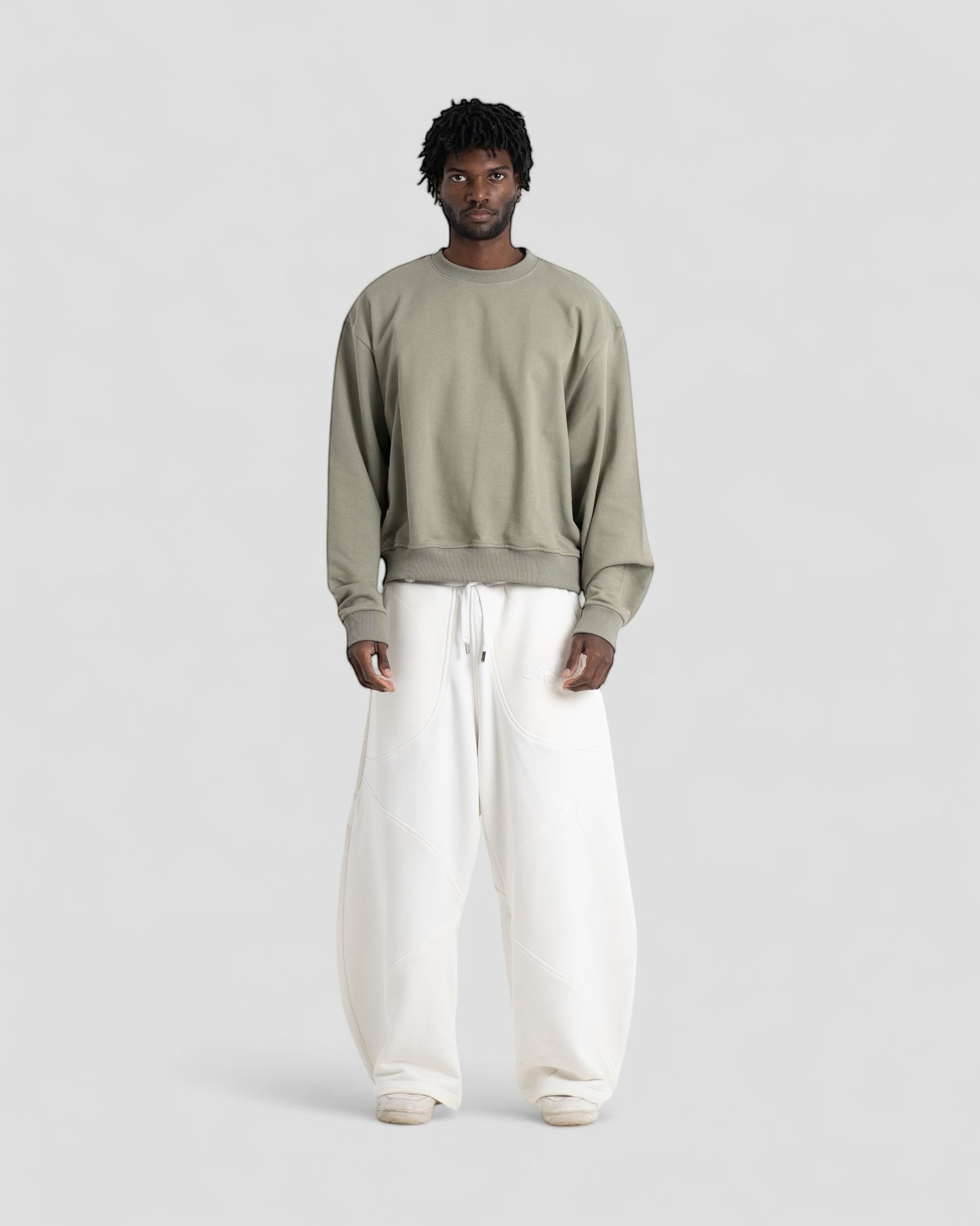 The Perfect Blank Olive Crewneck