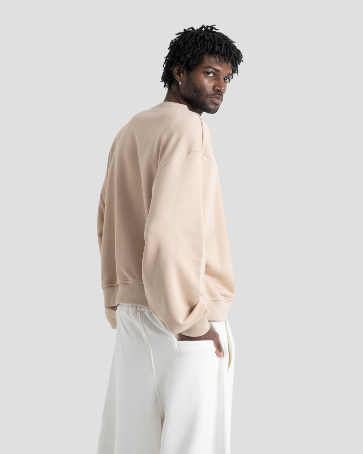 The Perfect Blank Beige Crewneck