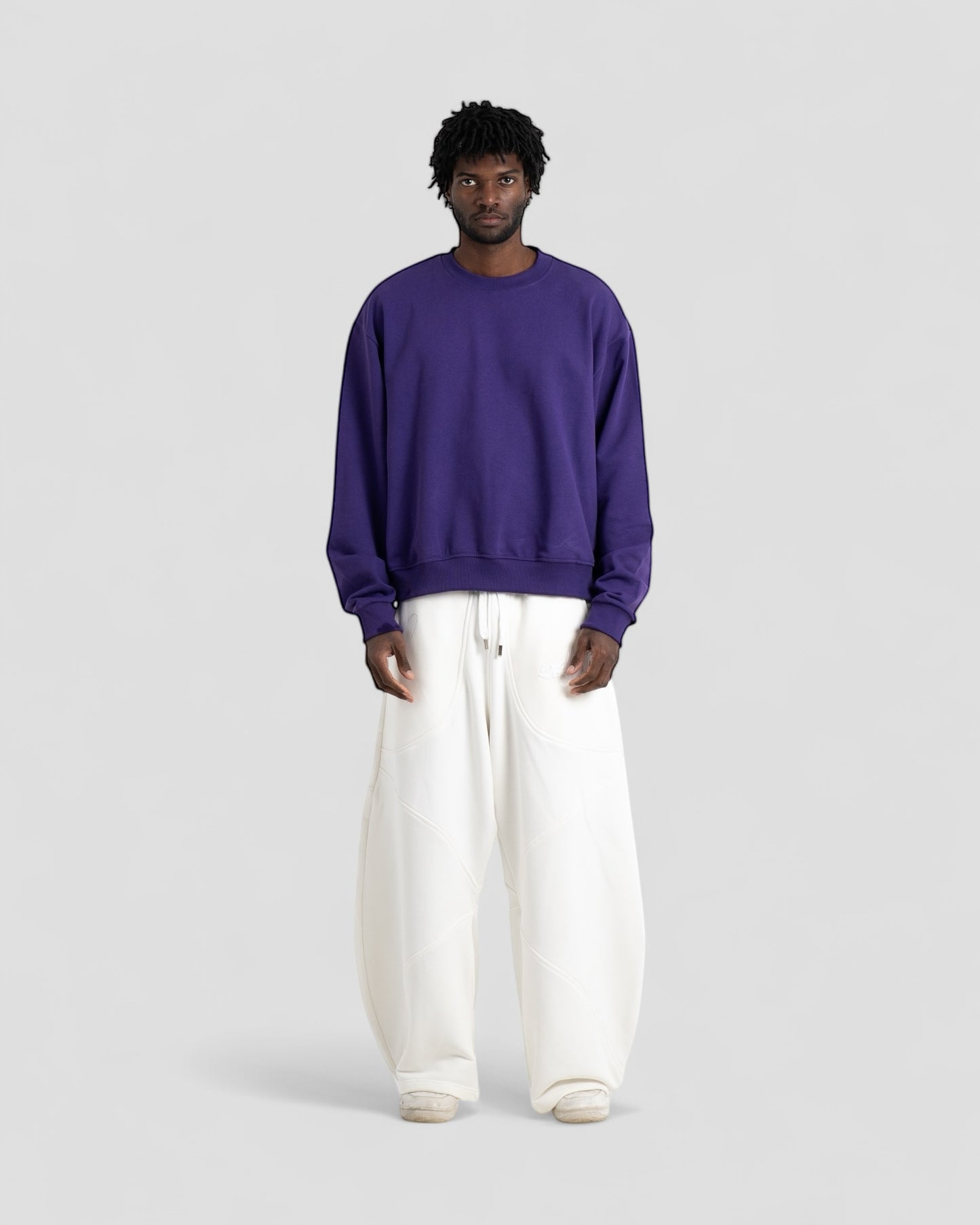 The Perfect Blank Purple Crewneck