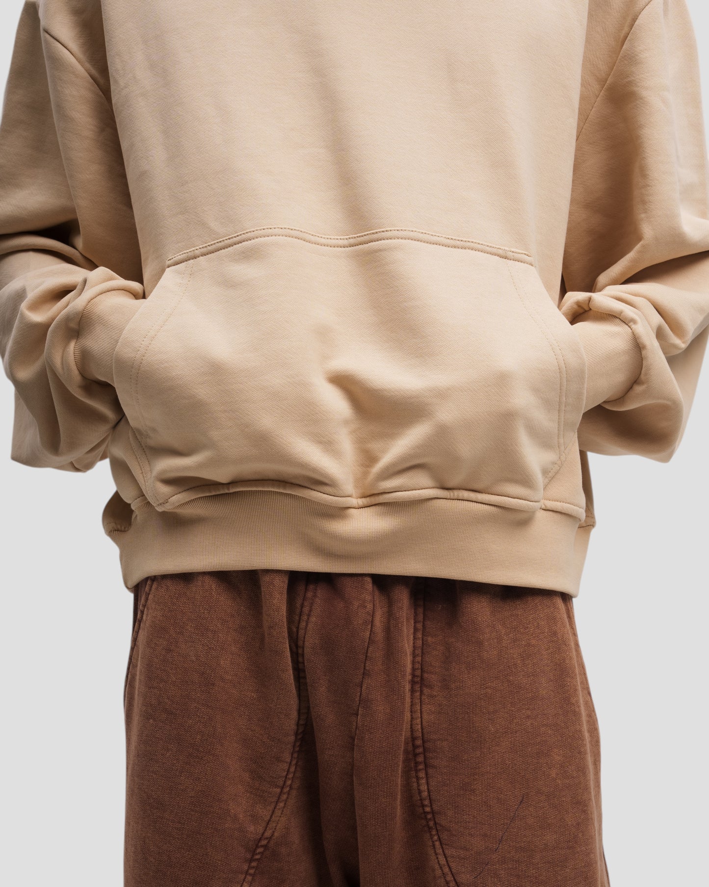 The Perfect Blank Beige Hoodie