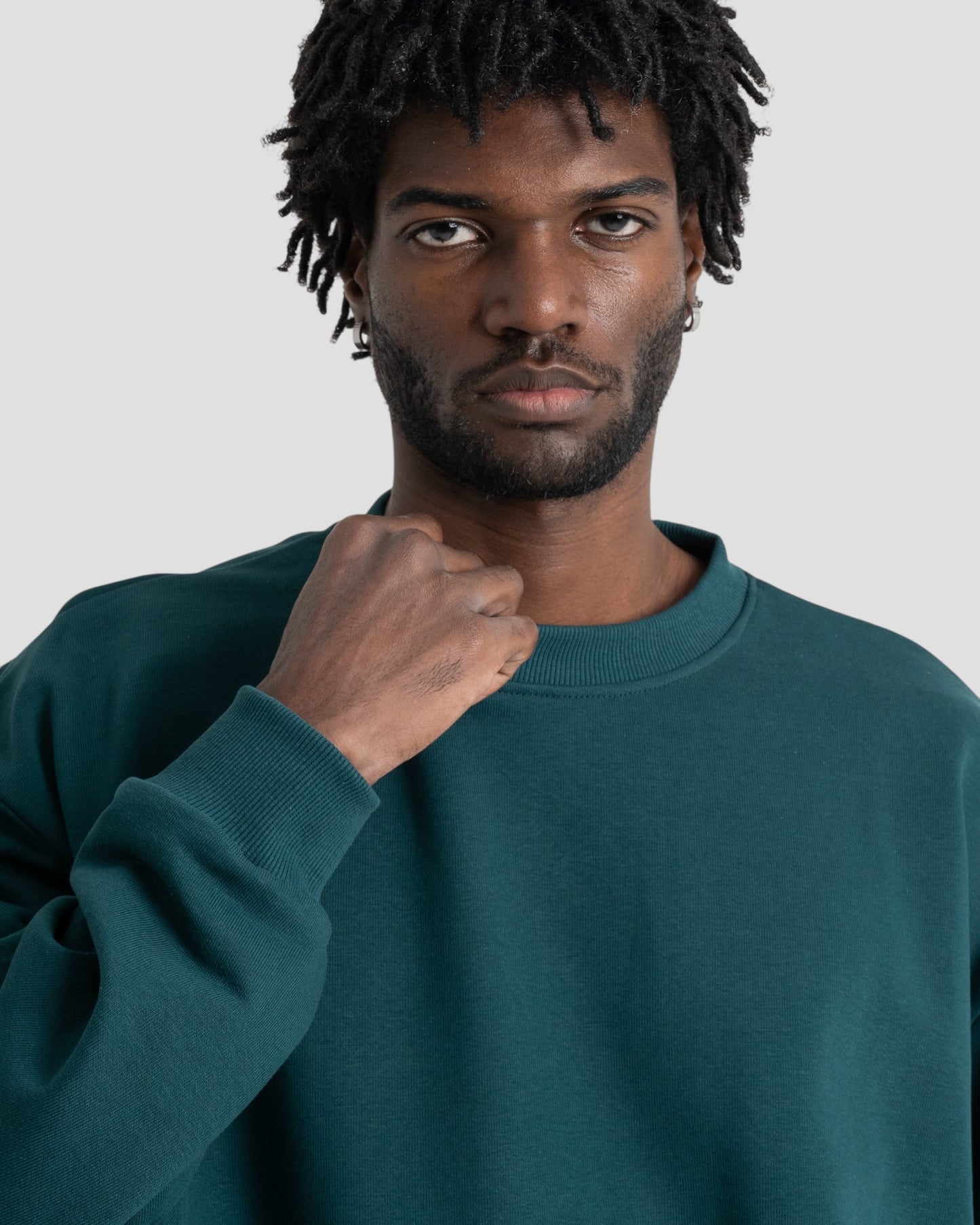 The Perfect Blank Dark Teal Crewneck