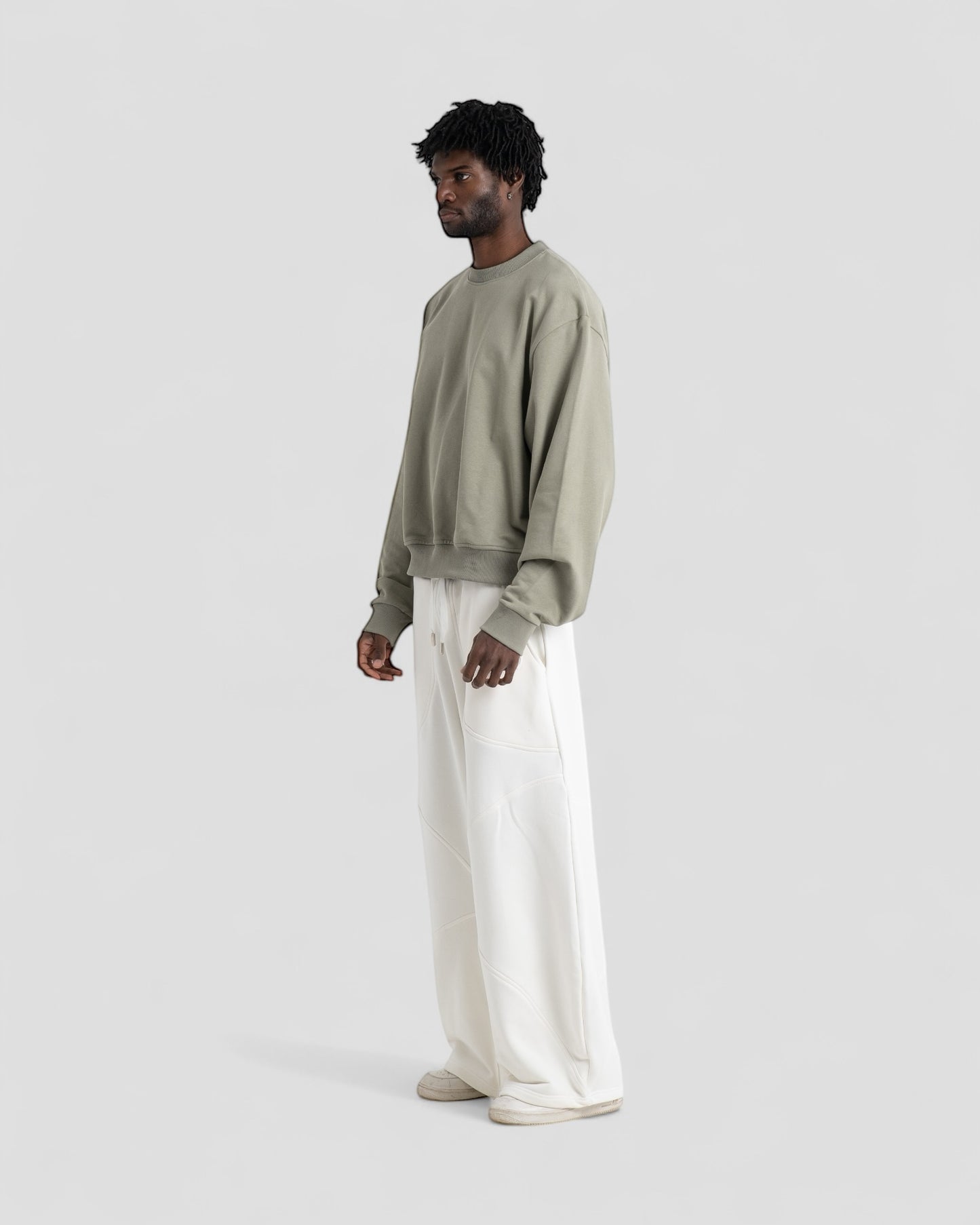 The Perfect Blank Olive Crewneck