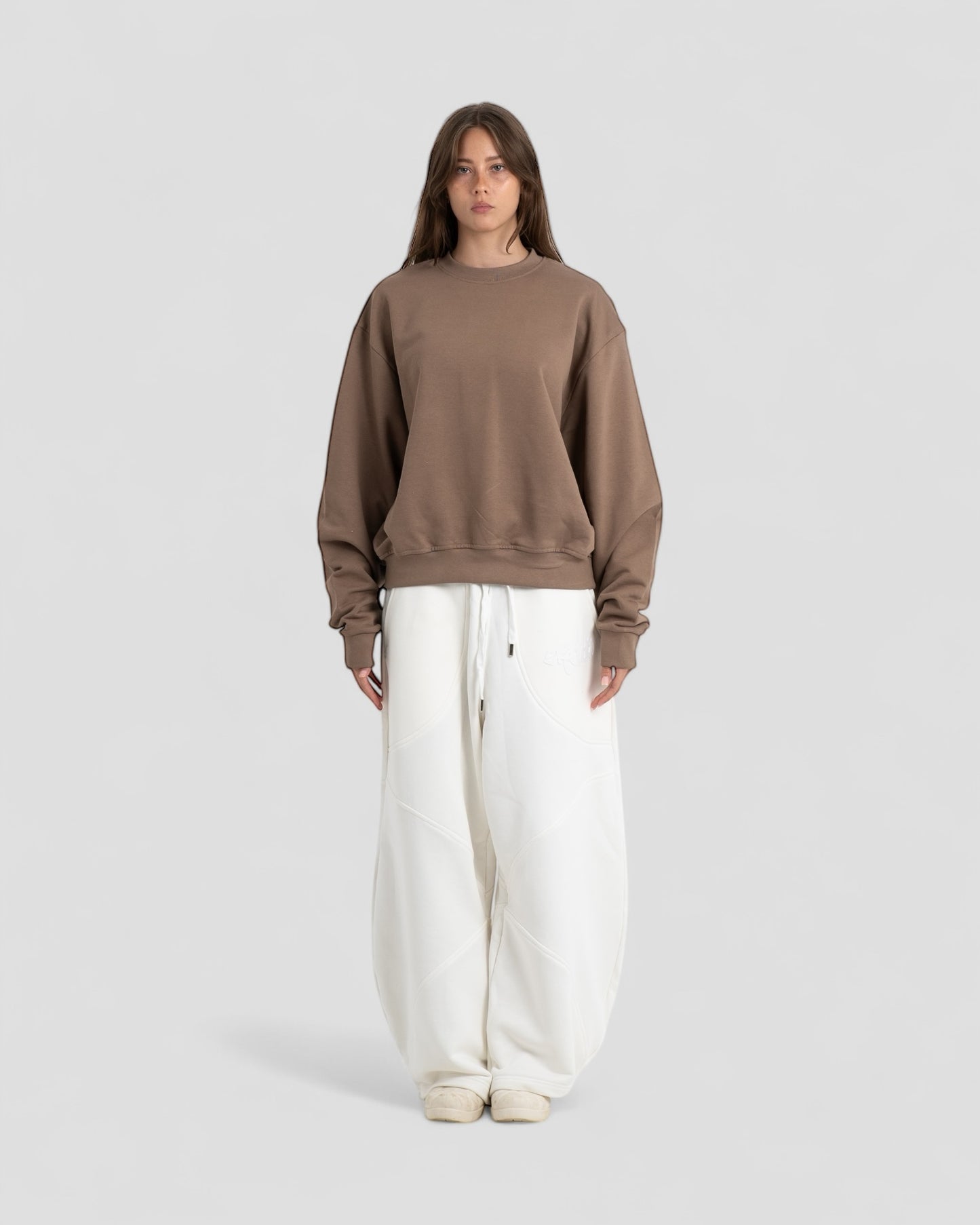 The Perfect Blank Brown Crewneck