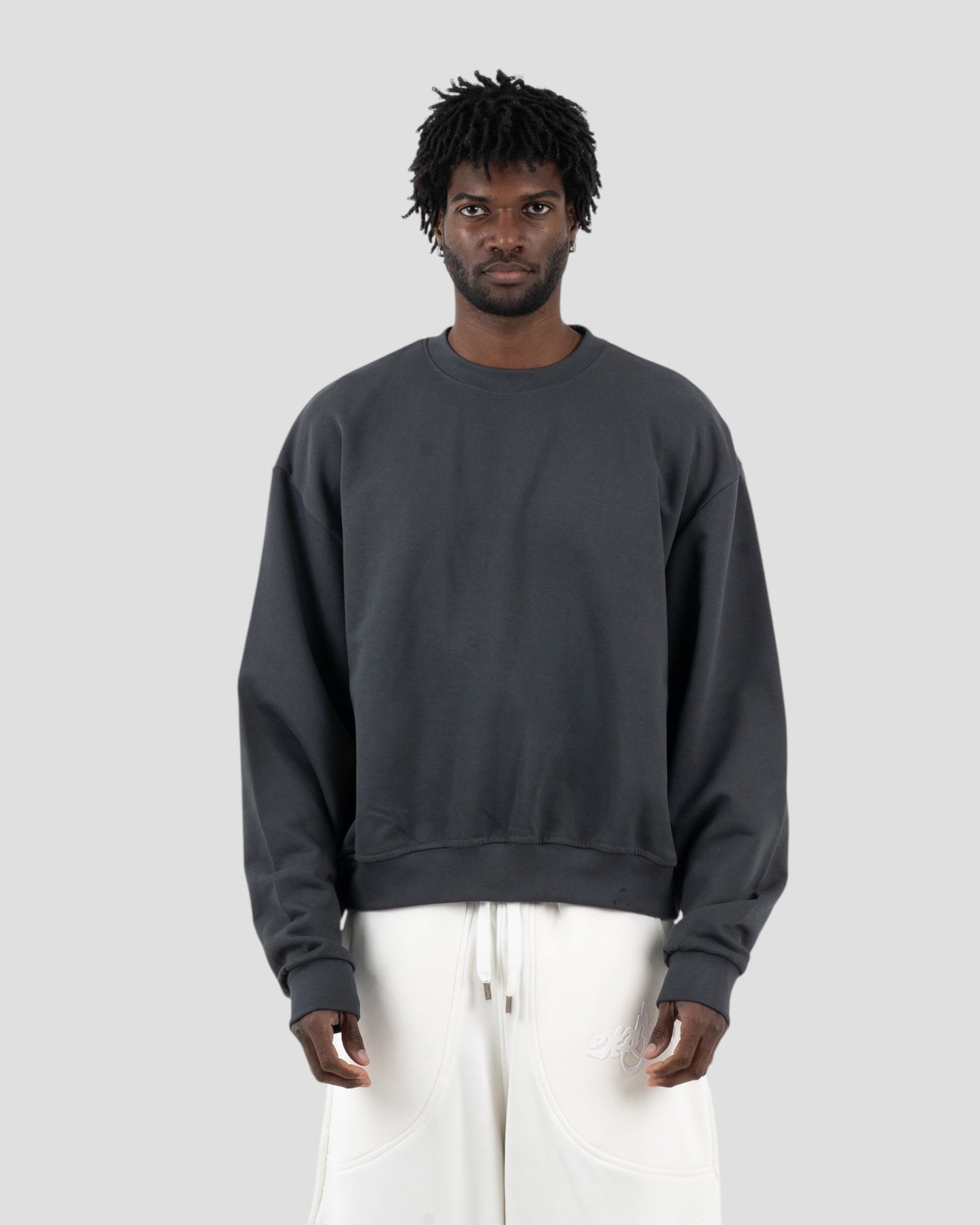 The Perfect Blank Dark Grey Crewneck