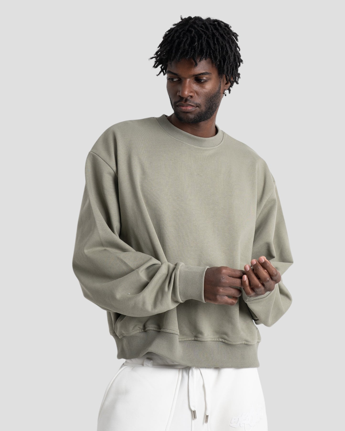 The Perfect Blank Olive Crewneck