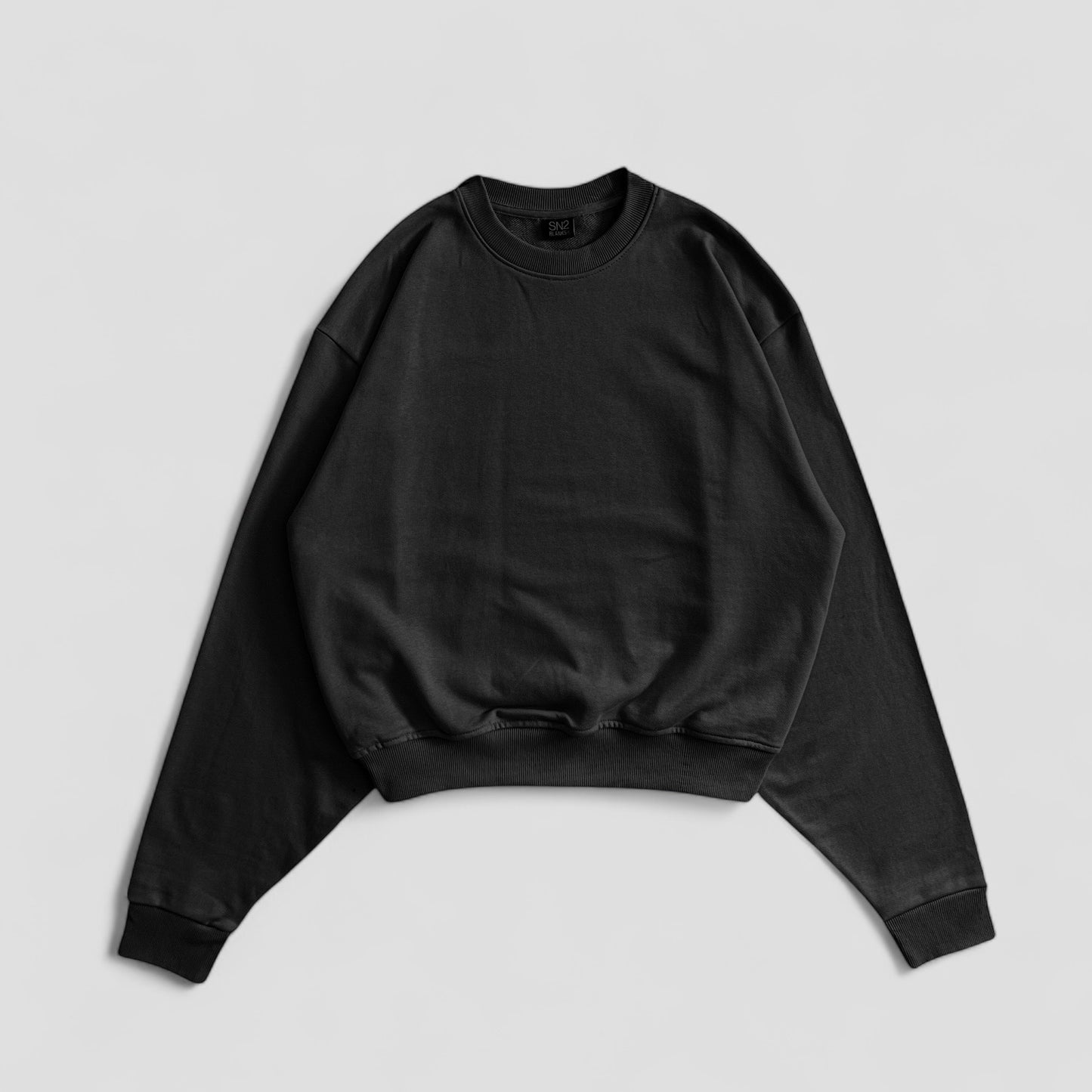 The Perfect Blank Black Crewneck